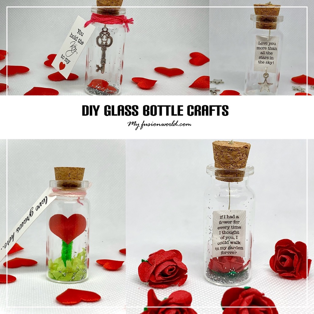 DIY GLASS BOTTLE CRAFTS | MyFusionWorld